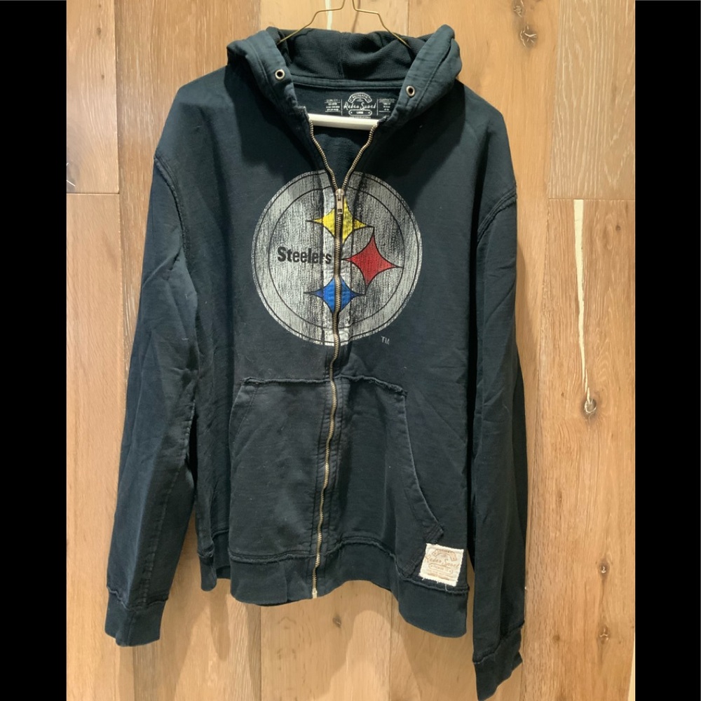 Retro Steelers Zip-Up Hoodie